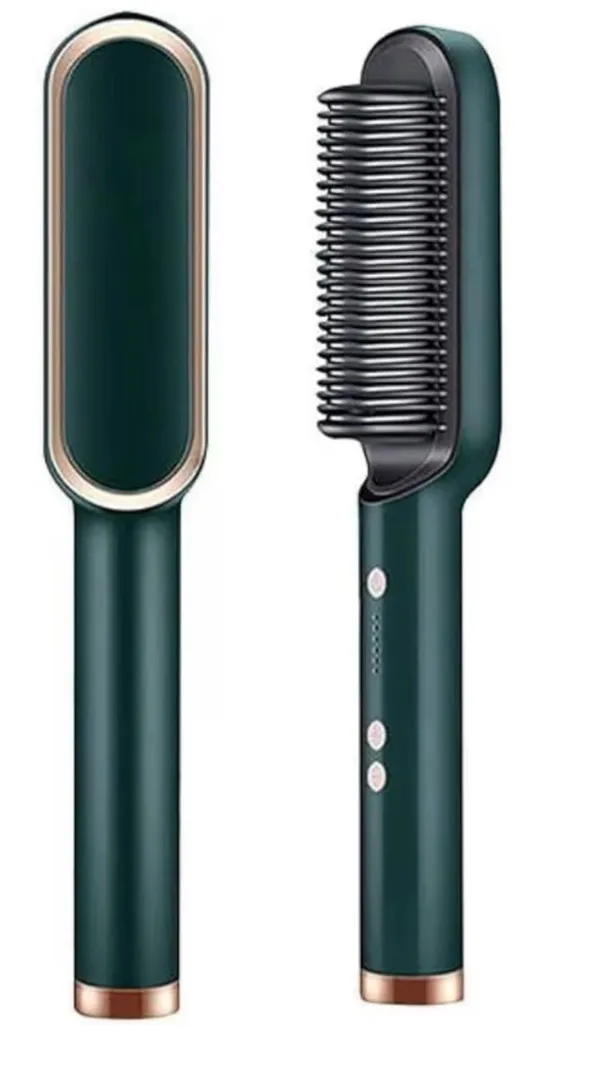 Green_2_In_1_Electric_Hair_Straightener_Brush_Abs_Plastic,_Ceramic